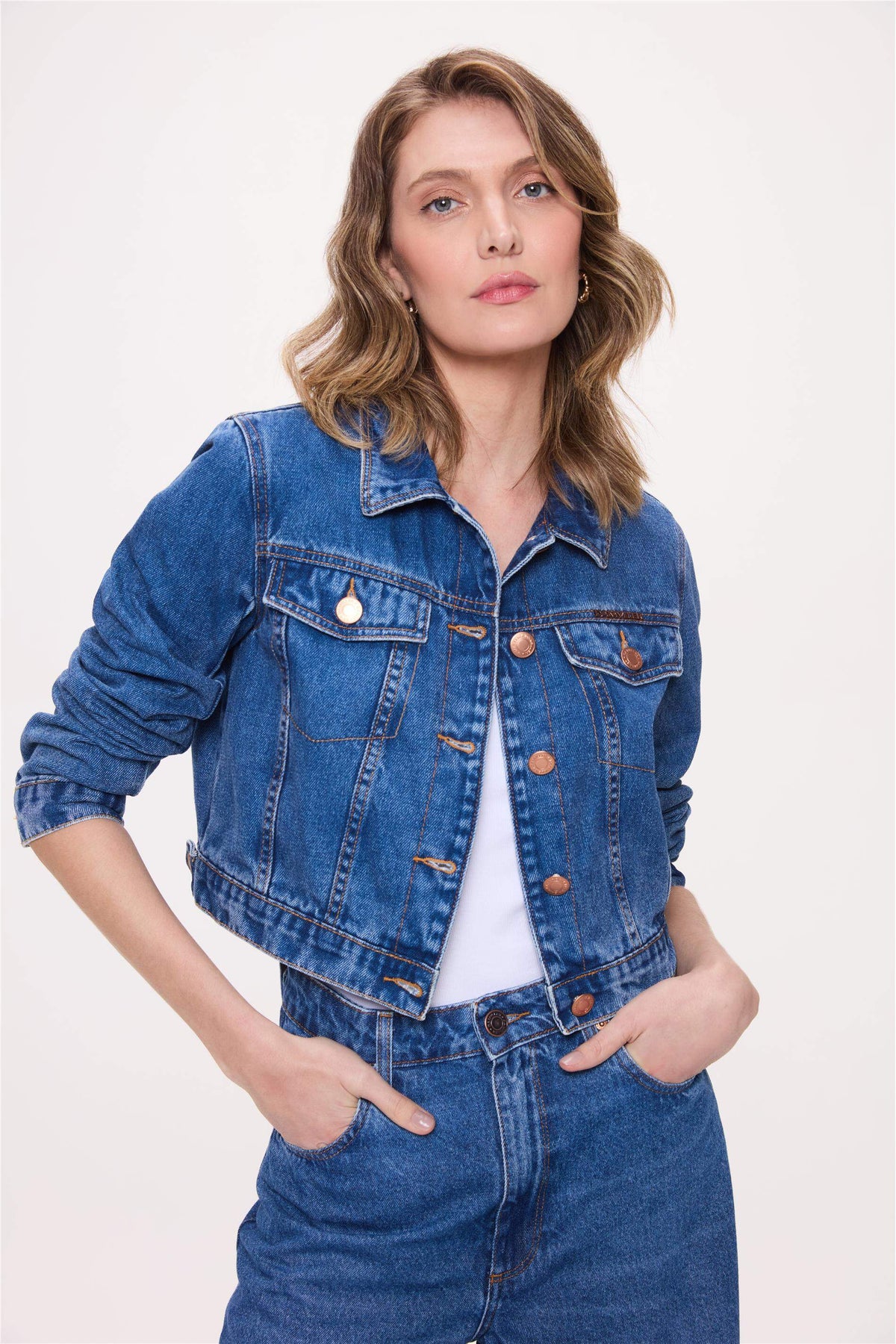 Jaqueta Jeans Feminina